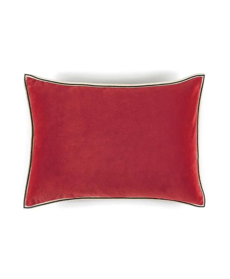 u00c9litis Kissen|Samtkissen Aristote mit Paspelveredelung