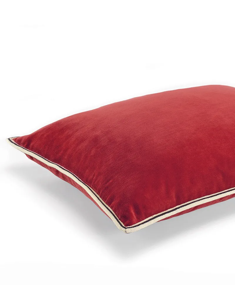 u00c9litis Kissen|Samtkissen Aristote mit Paspelveredelung