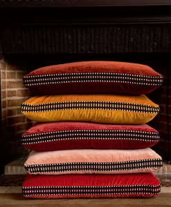 u00c9litis Kissen|Samtkissen Athena mit Paspelveredelung