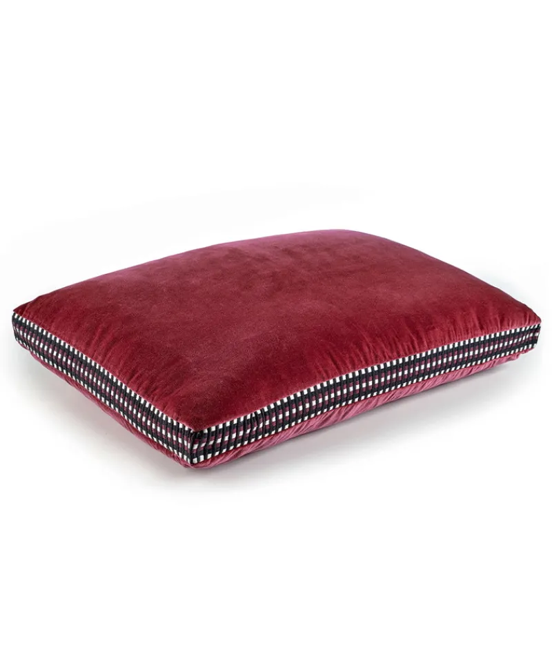 u00c9litis Kissen|Samtkissen Athena mit Paspelveredelung