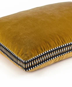 u00c9litis Kissen|Samtkissen Athena mit Paspelveredelung
