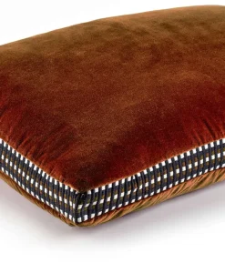 u00c9litis Kissen|Samtkissen Athena mit Paspelveredelung