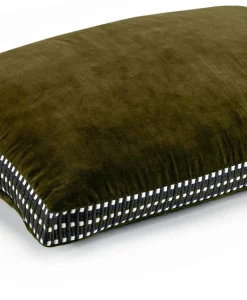 u00c9litis Kissen|Samtkissen Athena mit Paspelveredelung