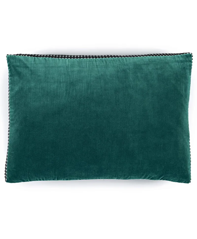 u00c9litis Kissen|Samtkissen Athena mit Paspelveredelung