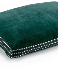 u00c9litis Kissen|Samtkissen Athena mit Paspelveredelung