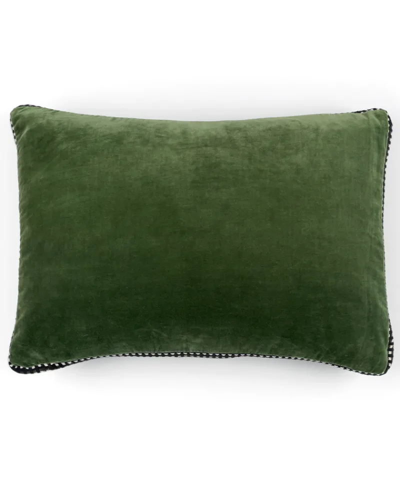 u00c9litis Kissen|Samtkissen Athena mit Paspelveredelung