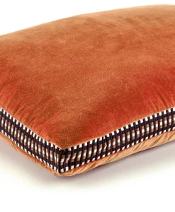 u00c9litis Kissen|Samtkissen Athena mit Paspelveredelung