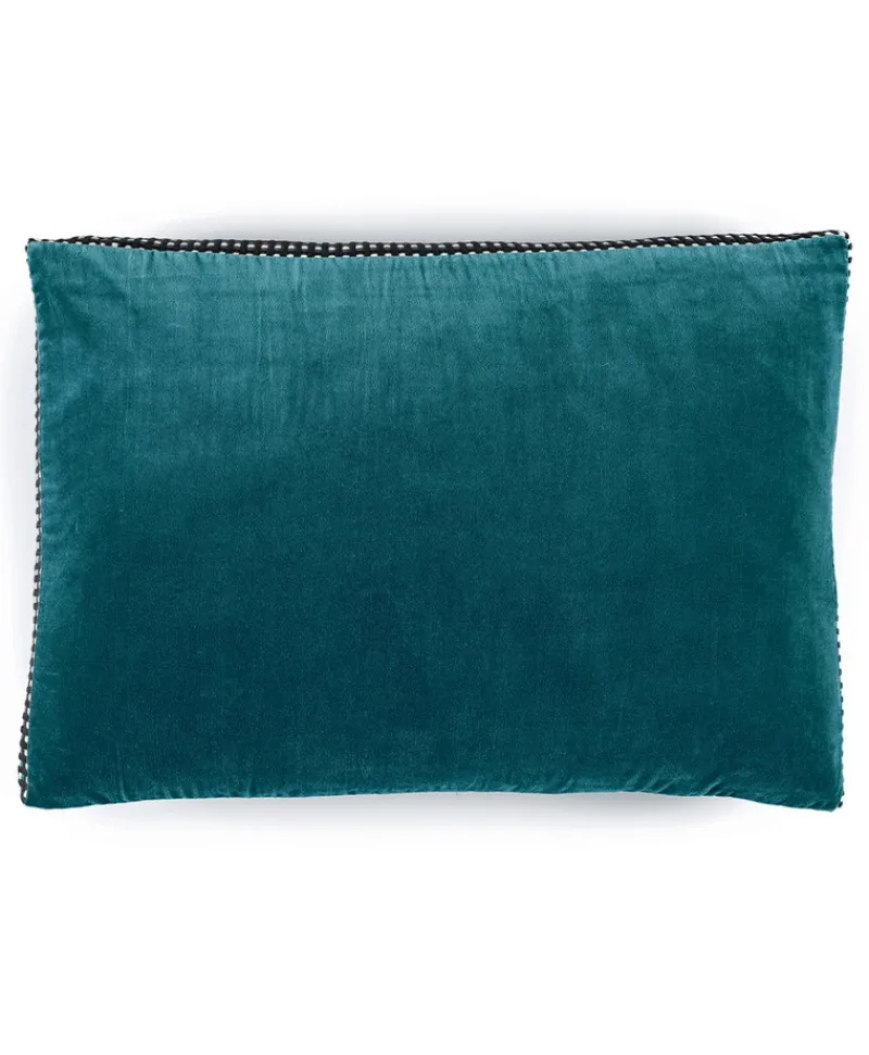 u00c9litis Kissen|Samtkissen Athena mit Paspelveredelung
