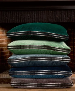 u00c9litis Kissen|Samtkissen Athena mit Paspelveredelung