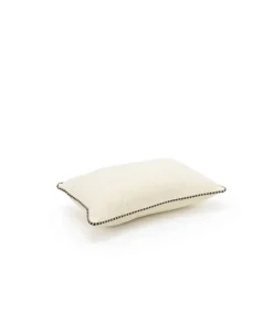 u00c9litis Kissen|Samtkissen Olympe mit Paspelveredelung