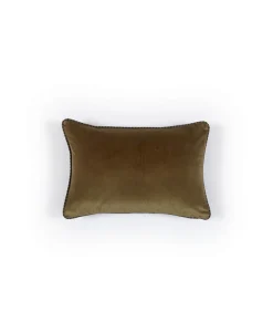 u00c9litis Kissen|Samtkissen Olympe mit Paspelveredelung