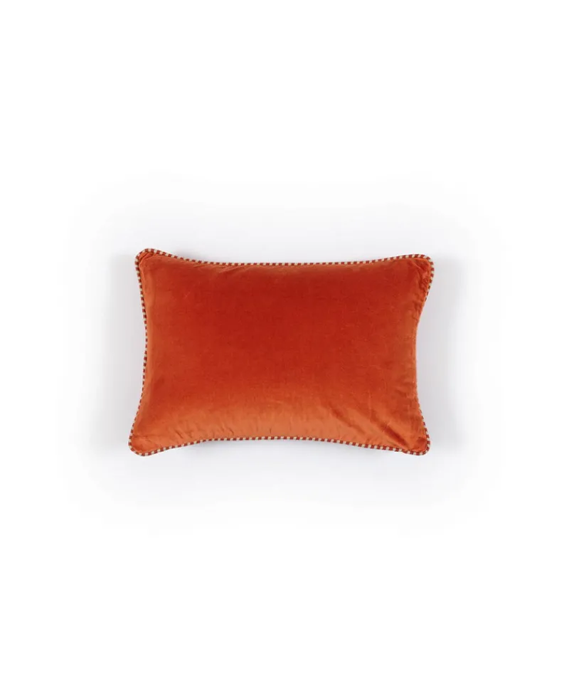 u00c9litis Kissen|Samtkissen Olympe mit Paspelveredelung