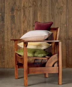 u00c9litis Kissen|Samtkissen Olympe mit Paspelveredelung