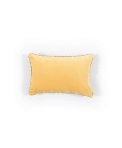 u00c9litis Kissen|Samtkissen Olympe mit Paspelveredelung