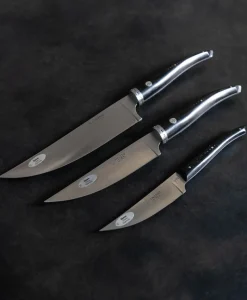 Laguiole en Aubrac Messer|Set aus 3 Küchenmessern "Gourmet"
