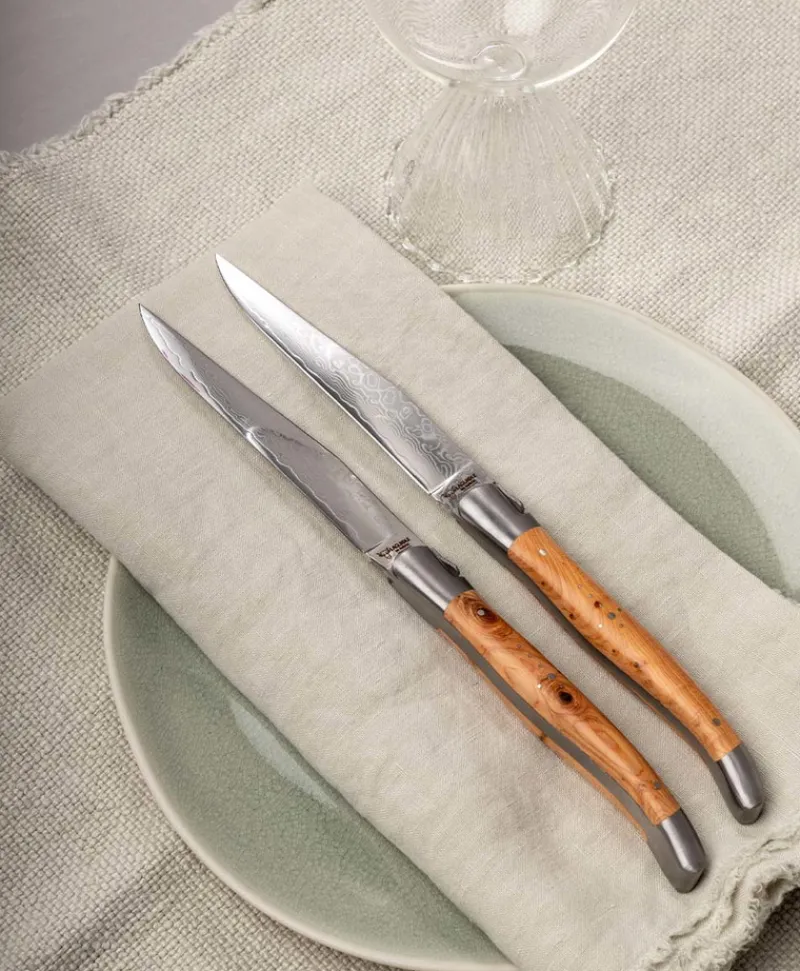 Laguiole en Aubrac Messer|Besteck|Steakmesser 2er-Set