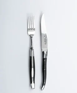 Laguiole en Aubrac Messer|Besteck|Steakmesser und Gabel-Set