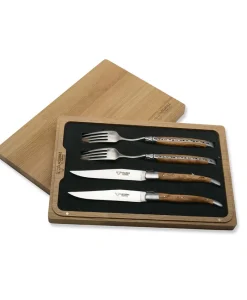Laguiole en Aubrac Edles Handwerk|Besteck|Steakmesser und Gabel-Set
