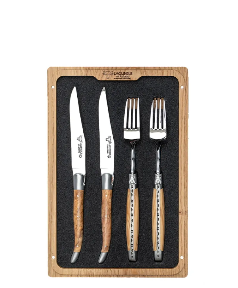 Laguiole en Aubrac Grillen|Grillen|Steakmesser und Gabel-Set