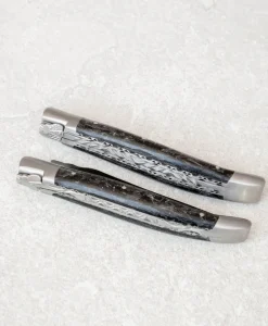 Laguiole en Aubrac Messer|Besteck|Taschenmesser "Karbon mit Farbreflexen"