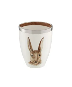 Sofina Porzellan Vasen|Vase mit handbemalten Ostermotiv Schafe mit Farb-, und Goldrand