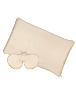 Holistic Silk Schlafmasken, Seidenkissen Und Seidenturban|Verjüngungsset aus Schlafmaske und Kissenbezug