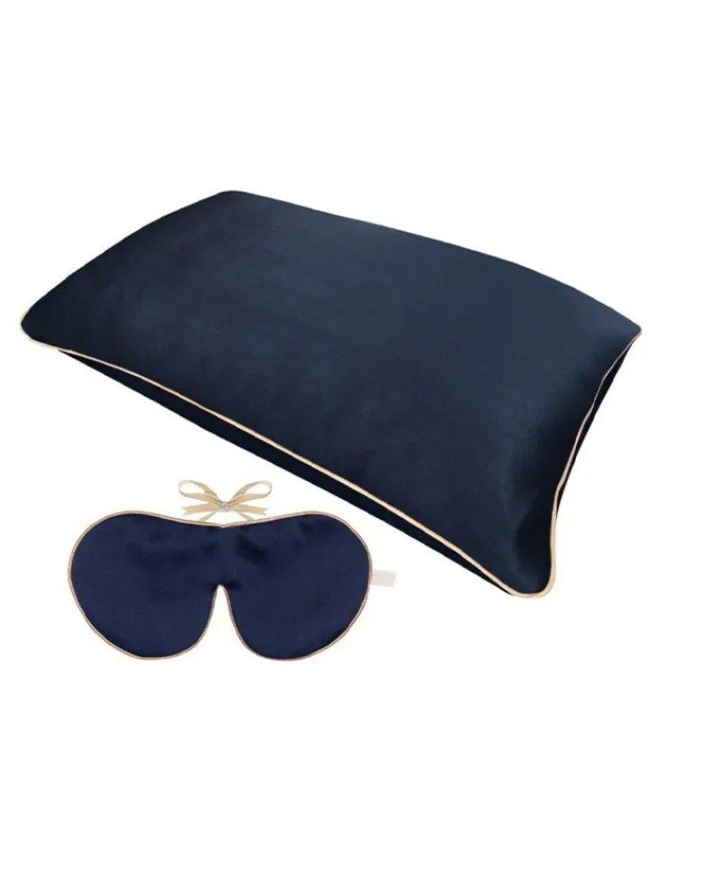 Holistic Silk Schlafmasken, Seidenkissen Und Seidenturban|Verjüngungsset aus Schlafmaske und Kissenbezug