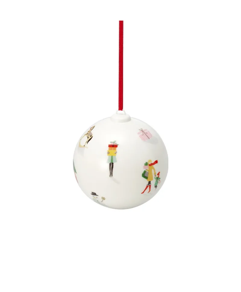 Dibbern Porzellan|Weihnachtskugel NOËL