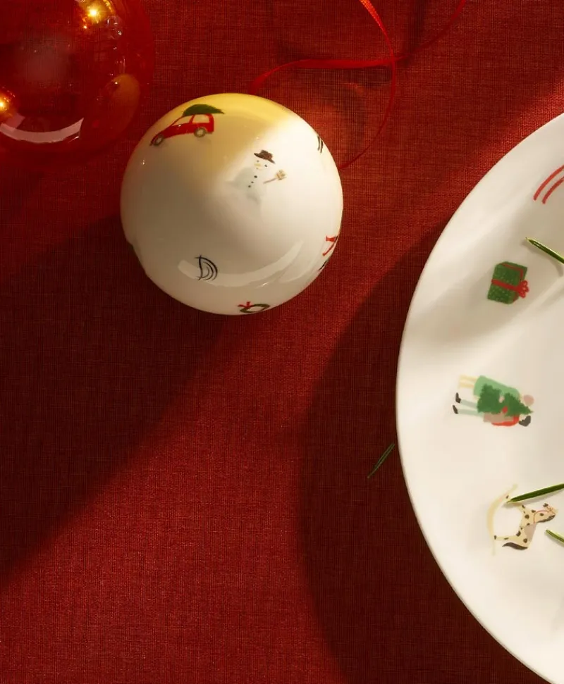 Dibbern Porzellan|Weihnachtskugel NOËL