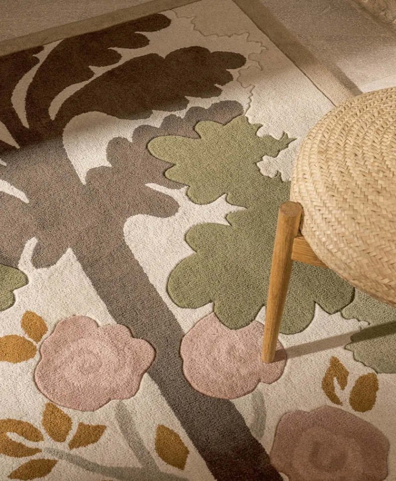 u00c9litis Teppiche|Wollteppich Passiflore