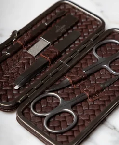 F. HAMMANN Reiseaccessoires|Maniküre Etuis|Woven Manicure Frame M – Maniküre-Etui Flechtleder