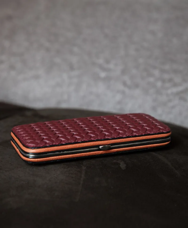 F. HAMMANN Reiseaccessoires|Maniküre Etuis|Woven Manicure Frame M – Maniküre-Etui Flechtleder