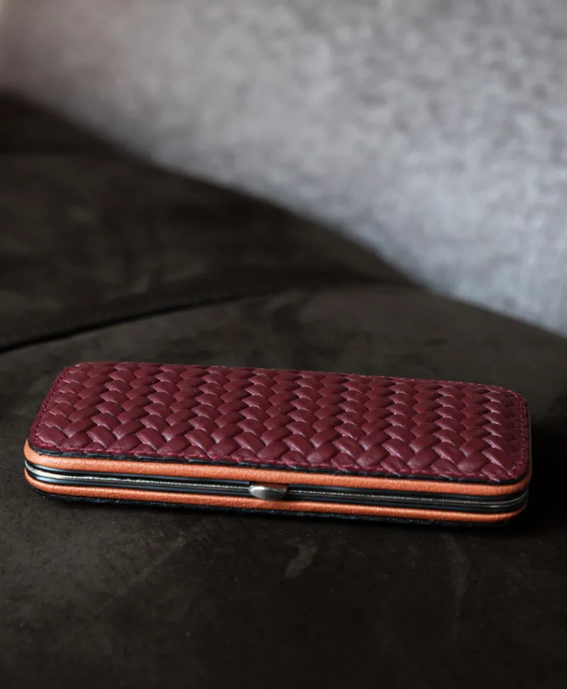 F. HAMMANN Reiseaccessoires|Maniküre Etuis|Woven Manicure Frame M – Maniküre-Etui Flechtleder