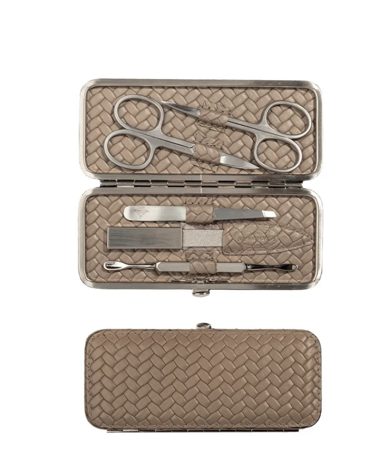 F. HAMMANN Reiseaccessoires|Maniküre Etuis|Woven Manicure Frame M – Maniküre-Etui Flechtleder