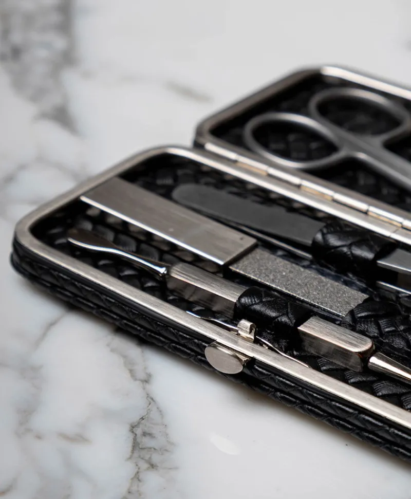 F. HAMMANN Reiseaccessoires|Maniküre Etuis|Woven Manicure Frame M – Maniküre-Etui Flechtleder