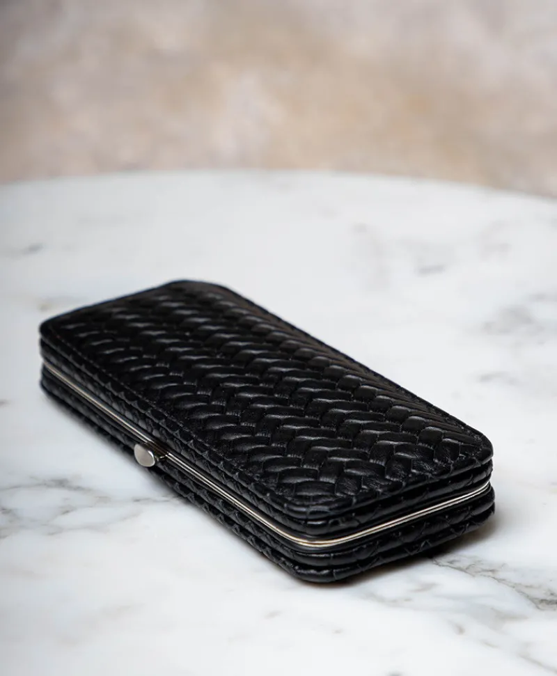 F. HAMMANN Reiseaccessoires|Maniküre Etuis|Woven Manicure Frame M – Maniküre-Etui Flechtleder