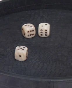 Hector Saxe Paris Spiele|World Of Games|Würfeltablett Alligator aus Leder