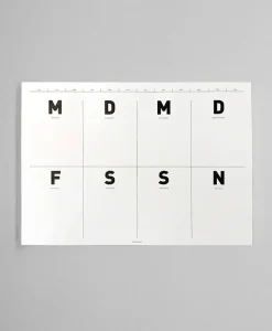 Fox & Poet Papeterie|Schreibtischzubehör|Zeitloser Wochenplaner in schlichtem Design