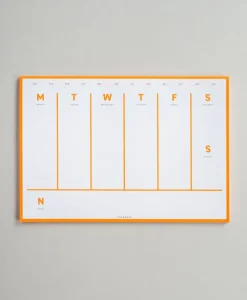Fox & Poet Papeterie|Schreibtischzubehör|Zeitloser Wochenplaner in schlichtem Design